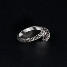 Load image into Gallery viewer, Original Design Snake-shaped Open Ring Unique Designer Craftsmanship Bohemian Thai Women&#39;s Silver Jewelry
