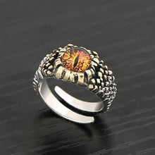 Load image into Gallery viewer, Original Designer Craftsmanship Demon Open Ring Retro Creative Men&#39;s Silver Jewelry
