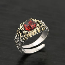 Load image into Gallery viewer, Original Designer Craftsmanship Demon Open Ring Retro Creative Men&#39;s Silver Jewelry
