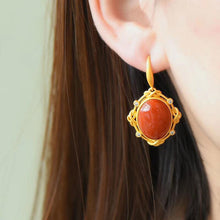 Load image into Gallery viewer, Original Natural Southern Red Agate Vintage Style Retro Unique Craft Elegant Women&#39;s Brand Jewelry
