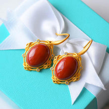 Load image into Gallery viewer, Original Natural Southern Red Agate Vintage Style Retro Unique Craft Elegant Women&#39;s Brand Jewelry
