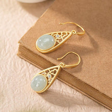 Load image into Gallery viewer, Original Design Natural Jade Vintage Retro Female Luxury Earrings
