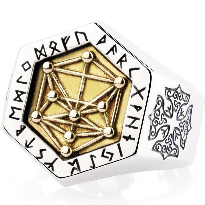 Original Nordic Viking Adjustable Ring Male Trendy Hip-hop Retro Men's Jewelry