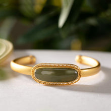 Load image into Gallery viewer, Lokaloca Original Golden Craftsmanship Natural Fine Jade Bracelet
