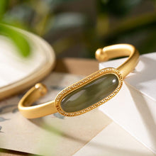 Load image into Gallery viewer, Lokaloca Original Golden Craftsmanship Natural Fine Jade Bracelet
