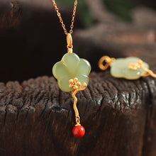 Load image into Gallery viewer, Lokaloca Original Fine Jade Plum Blossom Pendant Necklace
