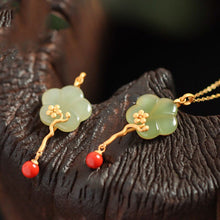 Load image into Gallery viewer, Lokaloca Original Fine Jade Plum Blossom Pendant Necklace
