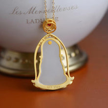 Load image into Gallery viewer, Lokaloca Original Natural Fine White Jade Buddha Pendant Necklace
