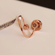 Load image into Gallery viewer, Original Design Crystal Inlaid Rotating Opening Adjustable Ring Elegant Charm Creative Retro Female Silver Jewelry
