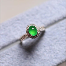 Load image into Gallery viewer, Original Ice Jade Opening Adjustable Ring Elegant Charm Creative Retro Female Silver Jewelry
