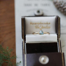 Load image into Gallery viewer, Original Natural Blue Topaz Triangle Opening Adjustable Ring Retro Light Luxury Charm Lady Brand Silver Jewelry
