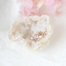 Load image into Gallery viewer, Original Natural Pink Crystal Rose Opening Adjustable Ring Elegant and Beautiful Cute Ladies Jewelry
