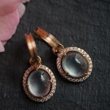 Load image into Gallery viewer, Original Silver Natural Ice Chalcedony Earrings Elegant Charm Creative Retro Silver Jewelry
