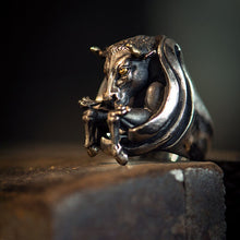 Load image into Gallery viewer, Original Design Ox Opening Adjustable Ring Men&#39;s Jewelry
