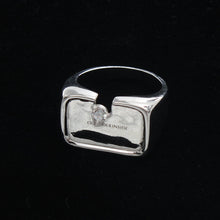 Load image into Gallery viewer, Original Notched Broken Inlaid Thai Silver Creative Open Ring Unique Craft Charm Women&#39;s Brand Jewelry
