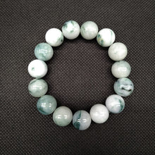 Load image into Gallery viewer, Lokaloca Natural Burma Jade Jadeite 12mm Beaded Bracelet
