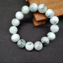 Load image into Gallery viewer, Lokaloca Natural Burma Jade Jadeite 12mm Beaded Bracelet
