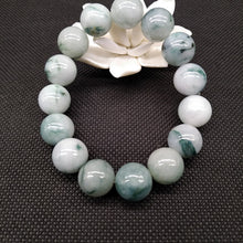 Load image into Gallery viewer, Lokaloca Natural Burma Jade Jadeite 12mm Beaded Bracelet
