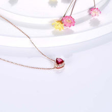 Load image into Gallery viewer, Mystic Red Crystal Zircon Heart Pendant Necklace For Women
