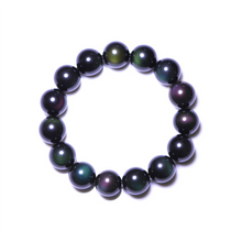 Load image into Gallery viewer, Natural Rainbow Obsidian 8-20mm Beaded Bracelet
