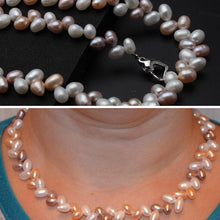 Load image into Gallery viewer, Natural Freshwater Pearl Beaded Necklace Choker
