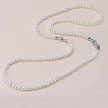 Load image into Gallery viewer, Double Strands Natural Freshwater Pearl Beaded Long Necklace
