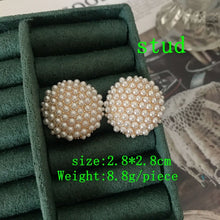 Load image into Gallery viewer, Handmade Retro Luxury Designs Pearl Stud Earrings
