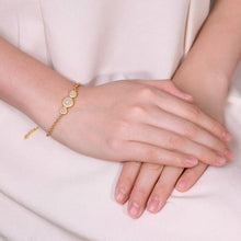 Load image into Gallery viewer, S925 Silver Natural White Jade Golden Chain Bracelet Women Luxury Craft Brand Jewelry
