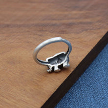 Load image into Gallery viewer, S925 Silver Elephant Ring Retro Auspicious Craft Niche Design Women&#39;s Opening Adjustable Ring
