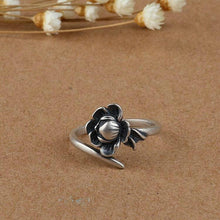 Load image into Gallery viewer, S925 Silver Original Craft Retro Non-inlaid Niche Design Women Design Charm Opening Adjustable Ring
