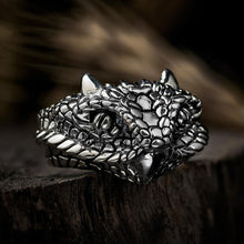 Load image into Gallery viewer, S925 Silver Original Design Dark Viper Retro Adjustable Ring For Men and Women
