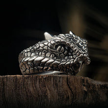 Load image into Gallery viewer, S925 Silver Original Design Dark Viper Retro Adjustable Ring For Men and Women
