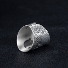 Load image into Gallery viewer, S925  Silver Retro Thai Handmade Original Elephant Shape Opening Adjustable Women&#39;s Ring
