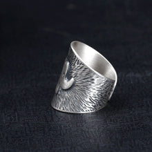 Load image into Gallery viewer, S925  Silver Retro Thai Handmade Original Elephant Shape Opening Adjustable Women&#39;s Ring
