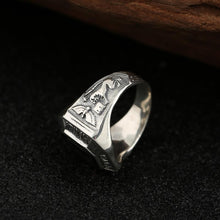 Load image into Gallery viewer, S925 Silver Punk Retro Design Exaggerated Men&#39;s Opening Resizable Ring Jewelry
