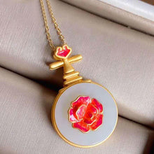 Load image into Gallery viewer, Natural Fine Jade Vintage Style Rose Retro Niche Craft High-Quality Women&#39;s Brand Jewelry
