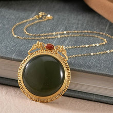 Load image into Gallery viewer, Silver Fine Jade Pendant Necklace Design Luxury Aristocratic Women&#39;s Brand Retro Jewelry
