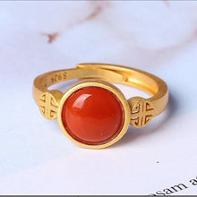 Load image into Gallery viewer, Silver Inlaid Natural White Jade Ring Opening Adjustable Women Ring
