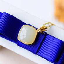 Load image into Gallery viewer, Silver Natural Fine Jade Pendant Necklace Cute Women Brand Jewelry
