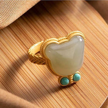 Load image into Gallery viewer, Silver Inlaid Natural Fine Jade Cute Bear Pendant Necklace Women&#39;s Brand Jewelry
