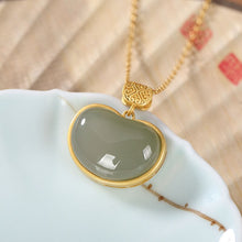 Load image into Gallery viewer, Silver Original Natural Fine Jade Vintage Retro Women&#39;s Pendant Necklace
