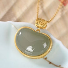 Load image into Gallery viewer, Silver Original Natural Fine Jade Vintage Retro Women&#39;s Pendant Necklace
