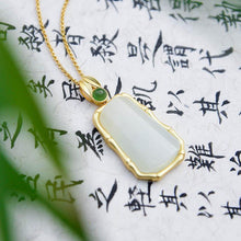 Load image into Gallery viewer, Lokaloca Natural Fine Jade Pendant Necklace
