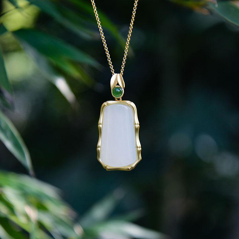 Lokaloca Natural Fine Jade Pendant Necklace