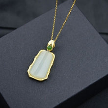 Load image into Gallery viewer, Lokaloca Natural Fine Jade Pendant Necklace
