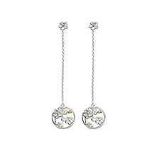 Load image into Gallery viewer, Silver Exquisite Women&#39;s Vintage Plum Blossom Long Earrings Elegant High-end Ladies Jewelry
