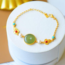 Load image into Gallery viewer, Lokaloca Natural Fine Jade Charm Bracelet
