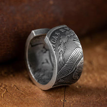 Load image into Gallery viewer, Sterling Silver Handmade Antique Exaggerated Charm Retro Opening Men&#39;s Ring
