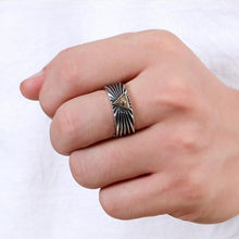 Load image into Gallery viewer, S925 Silver Trend Retro Handmade God&#39;s Eye Opening Adjustable Ring Men&#39;s Jewelry
