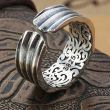 Load image into Gallery viewer, S925 Silver Trend Retro Handmade God&#39;s Eye Opening Adjustable Ring Men&#39;s Jewelry
